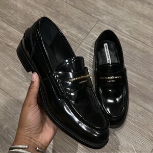 Black Leather Loafers
